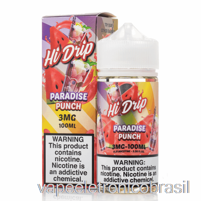 Vape Eletrônico Paraíso Punch - E-líquidos Hi-drip - 100ml 0mg